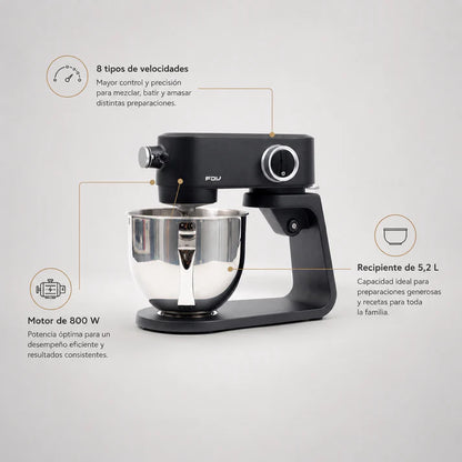 Batidora de Pedestal 5.2L 550W Aura Negro FDV