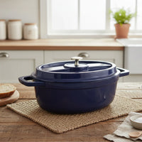 Olla de Hierro Fundido Azul 4.1L COQUINARIA