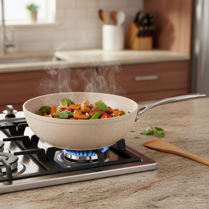 Sarten Wok 28x8.5cm Granita A1267 KORKMAZ