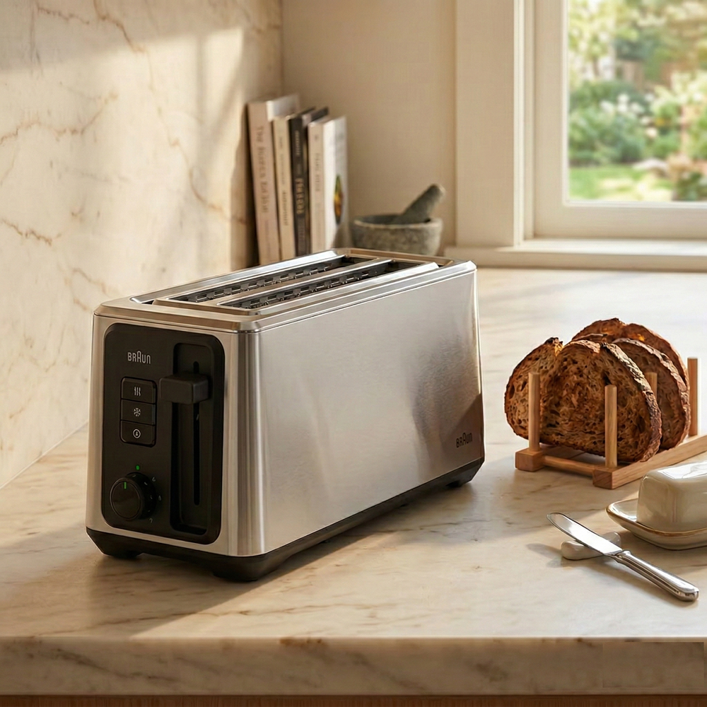 Tostadora de Pan 2 Rebanadas Long HT5220BK BRAUN