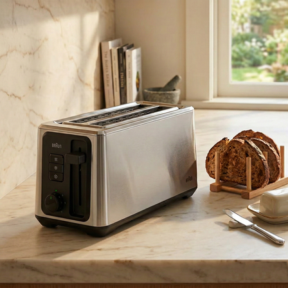 Tostadora de Pan 2 Rebanadas Long HT5220BK BRAUN