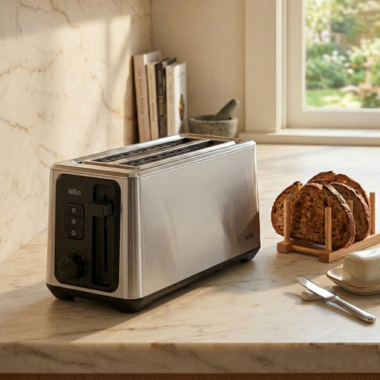 Tostadora de Pan 2 Rebanadas Long HT5220BK BRAUN