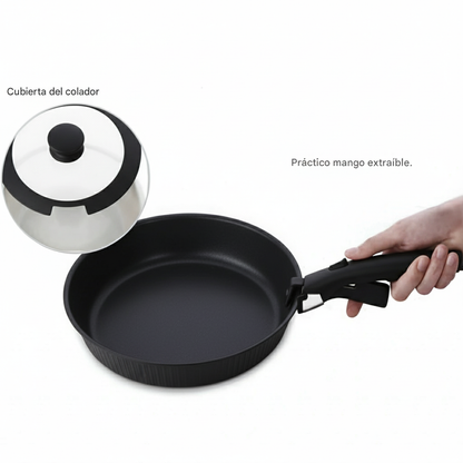 Juego de Ollas 8 Piezas Nova Pratika Black A2792 KORKMAZ