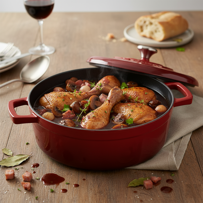 Olla Cacerola 26x7cm Hierro Fundido Casta Red A2849-1 KORKMAZ