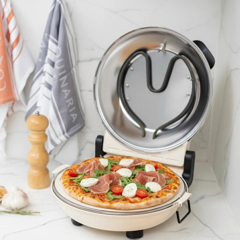 Horno Eléctrico para Pizza Control Dual Napoles Beige FDV