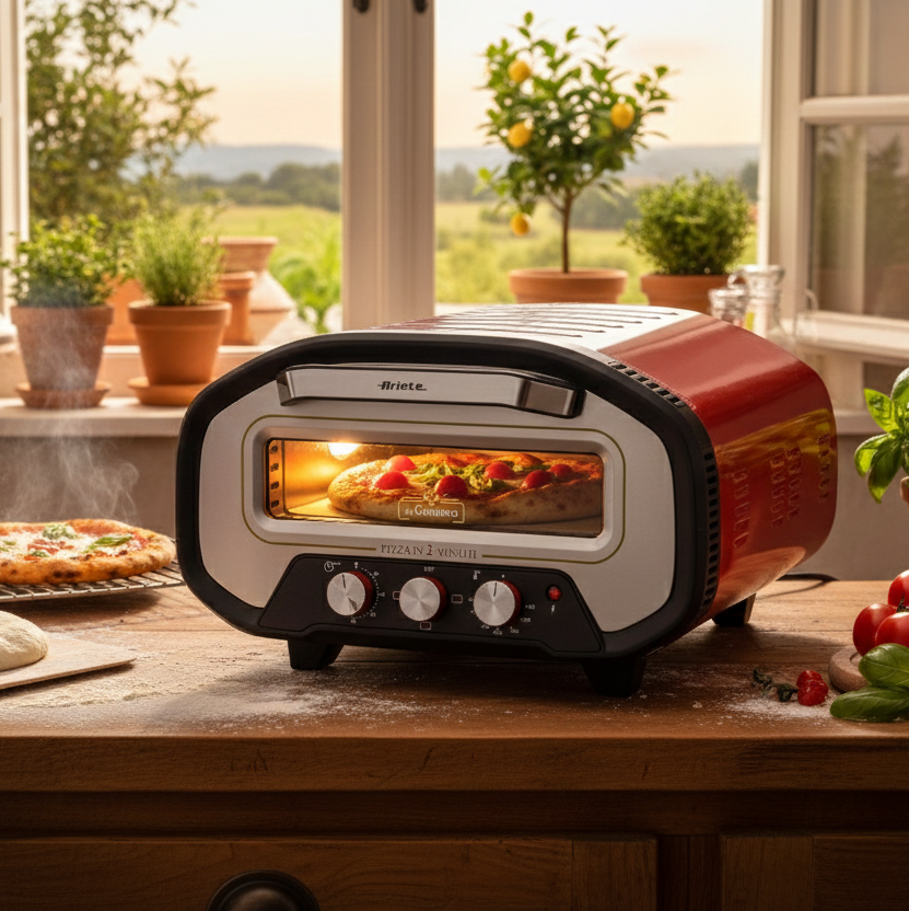 Horno Electrico de Pizza Dual Da Gennaro Rojo ARIETE