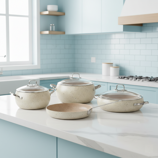 Juego de Ollas 7 Piezas Mondea A2656 KORKMAZ