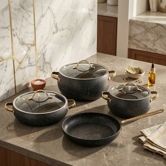 Juego de Ollas 7 Piezas Berilla A2610 KORKMAZ