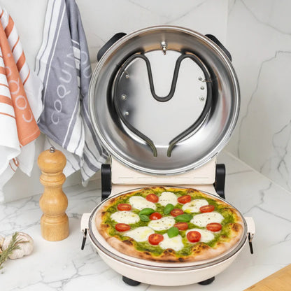 Horno Eléctrico para Pizza Control Dual Napoles Beige FDV