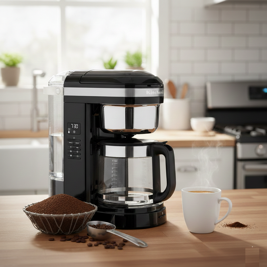 Cafetera Gota a Gota 12 Tazas Negra KITCHENAID