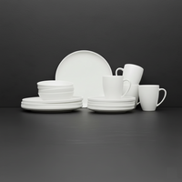 Juego de Vajilla Blanco Porcelana 16 Pzs COQUINARIA