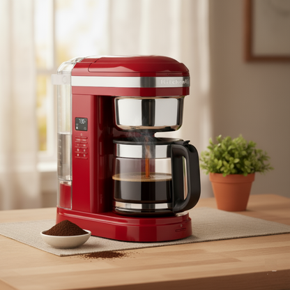 Cafetera Gota a Gota 12 Tazas Roja KITCHENAID
