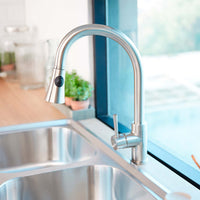 Grifería de Cocina Monocomando Extensible Acero Smart Pro 2.0 FDV