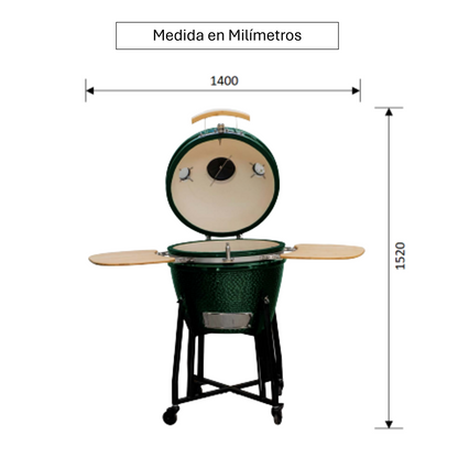 Parrilla Kamado Tokio 22" Verde FDV