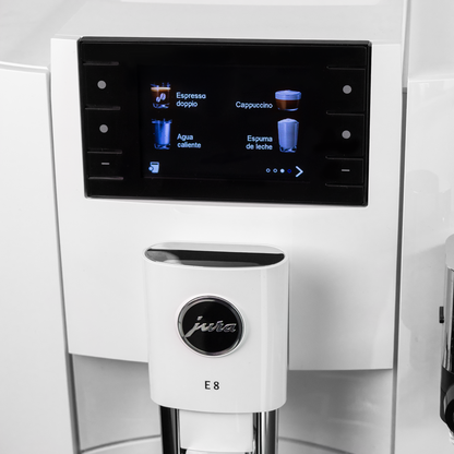 Cafetera Superautomática White E8 Piano 15710 + Vaso JURA
