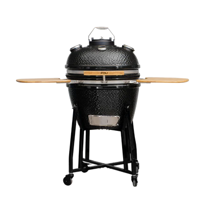 Combo Parrilla Kamado Tokio Negro 22" + Set Estuche Accesorios Parrillero FDV