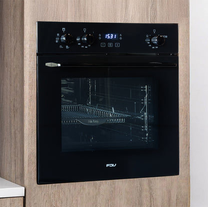 Horno Empotrable a Gas 70L Black Air Fryer FDV