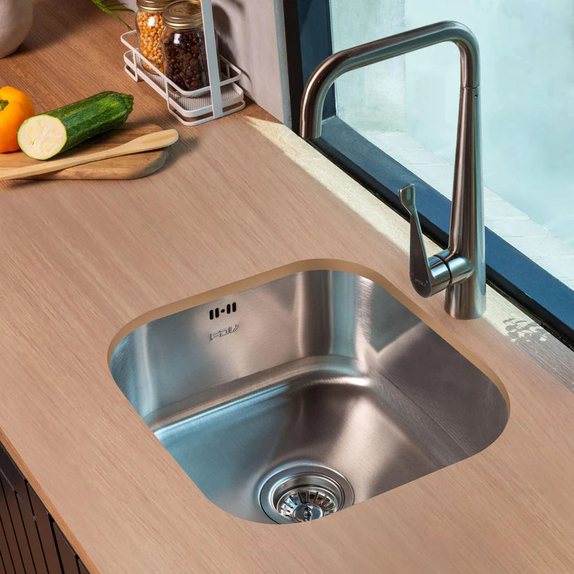 Lavadero Acero Inox 1 Poza Cubus Bajo Cubierta FDV