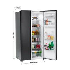 Refrigeradora Deluxe Smart 514L Side By Side Inox FDV