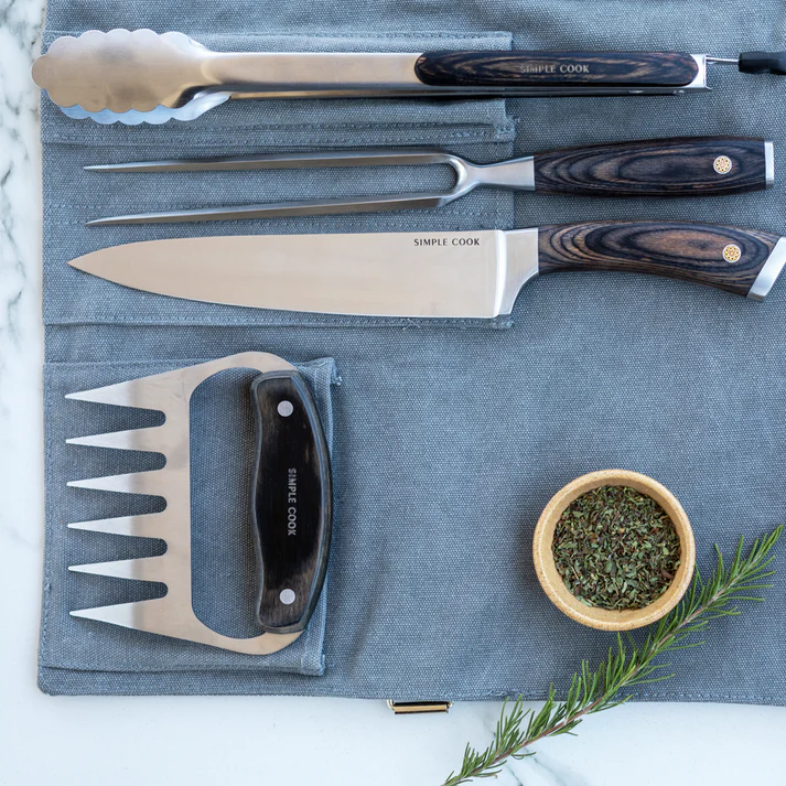 Set Parrillero con Estuche SIMPLECOOK