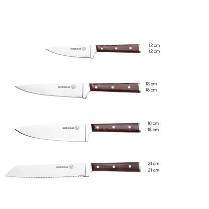 Set de Cuchillos Venga Surmene Chef 4 Pzas A5504 Korkmaz