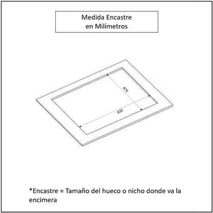 Encimera a Gas 5 Quemadores 90cm Chef Glass FDV