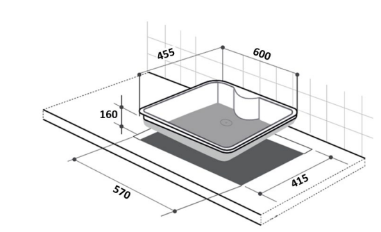 Lavadero de Cocina Sobre Tablero Acero Inox Mega FDV