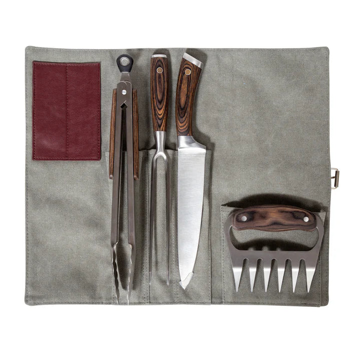 Combo Parrilla Kamado Sakai Negro 19" + Set para Parrilla 4 piezas FDV
