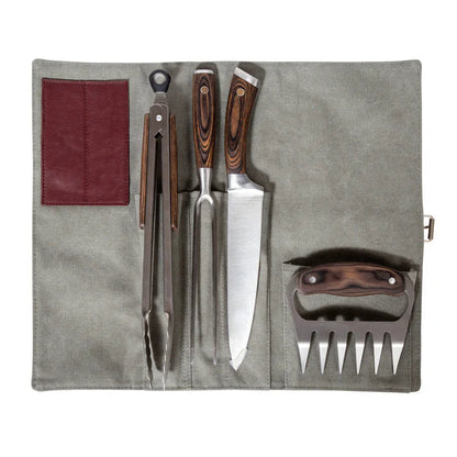 Combo Parrilla Kamado Sakai Negro 19" + Set para Parrilla 4 piezas FDV