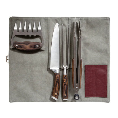 Combo Parrilla Kamado Sakai Negro 19" + Set para Parrilla 4 piezas FDV