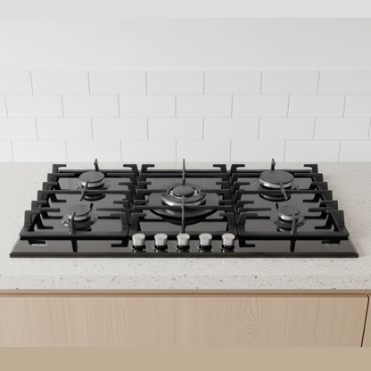 Encimera a Gas 5 Quemadores 90cm Chef Glass FDV