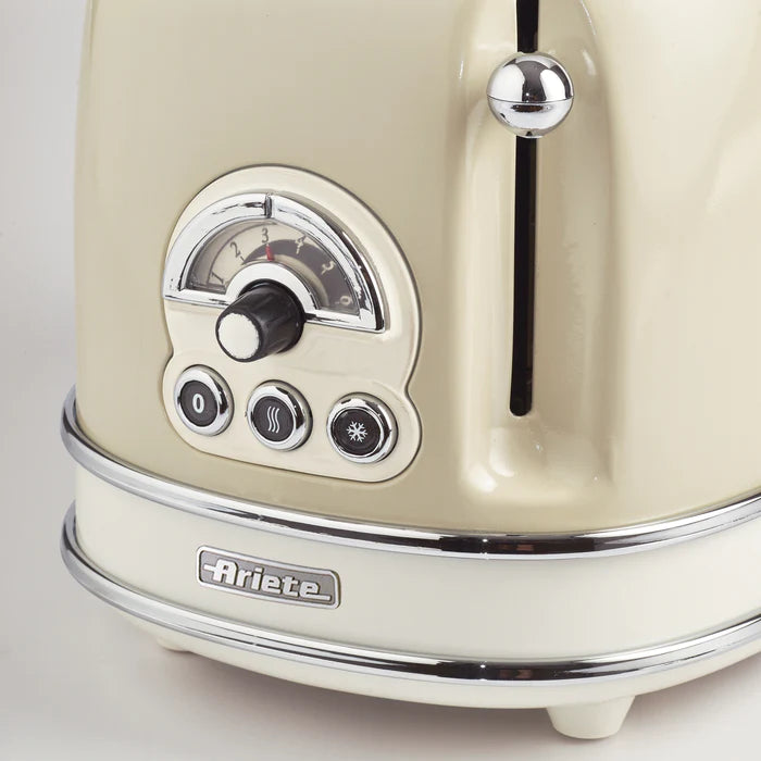 Tostadora de Pan 2 Rebanadas Vintage Beige ARIETE
