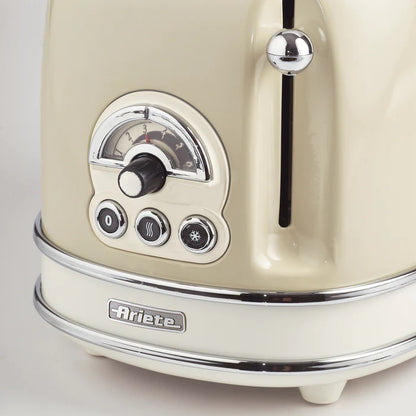 Tostadora de Pan 2 Rebanadas Vintage Beige ARIETE