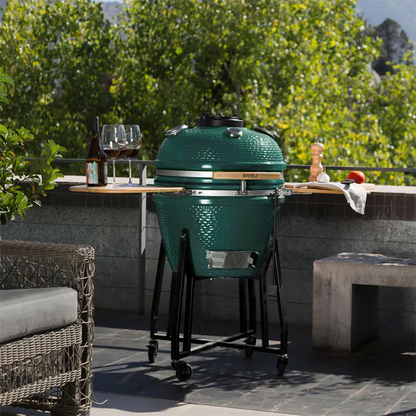 Combo Parrilla Kamado Tokio Verde 22" + Set Cuchillo y Tabla Arizona 2Pzas FDV