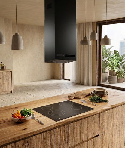 Campana Isla Tube Pure Black FDV