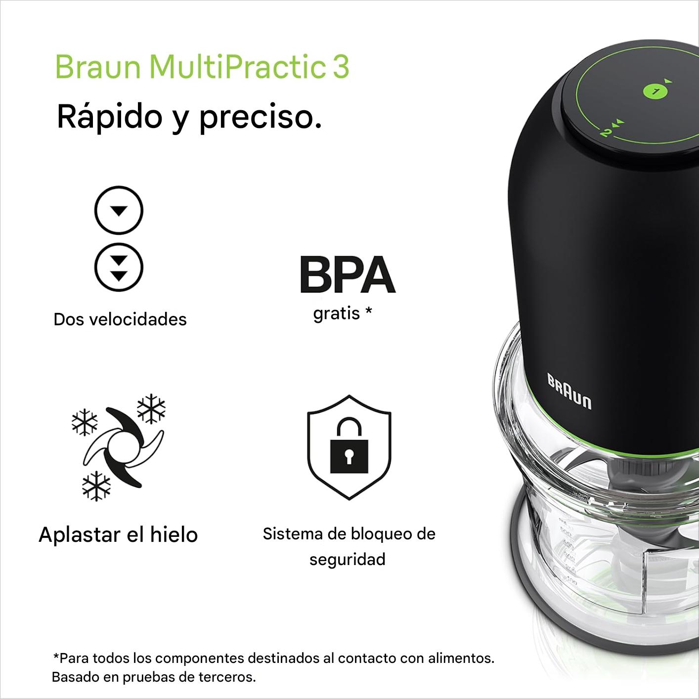 Picatodo 500W MultiPractica 3 Black BRAUN
