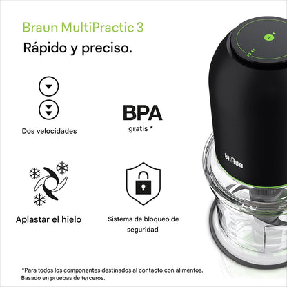 Picatodo 500W MultiPractica 3 Black BRAUN