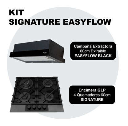 Kit Encimera Signatura 60cm GLP + Campana 60cm EasyFlow FDV