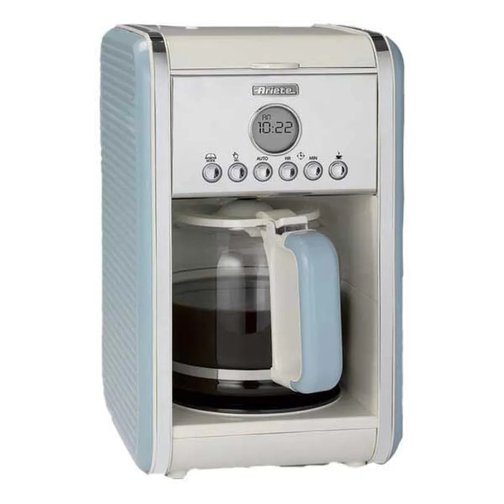 Cafetera Gota a Gota 10 Tazas Vintage Azul ARIETE