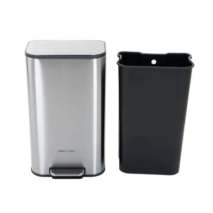 Basurero 30L con Pedal Mate Acabado Antihuellas SIMPLECOOK