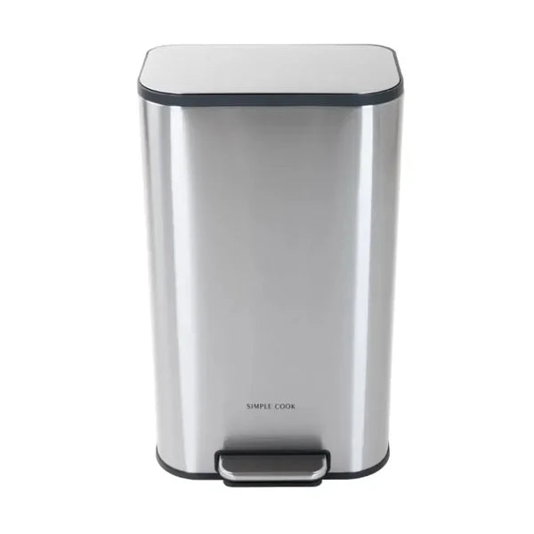 Basurero 30L con Pedal Mate Acabado Antihuellas SIMPLECOOK