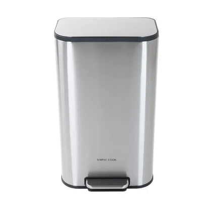 Basurero 30L con Pedal Mate Acabado Antihuellas SIMPLECOOK