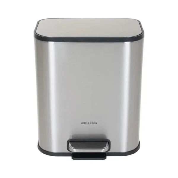 Basurero 5L con Pedal Mate Acabado Antihuella SIMPLECOOK