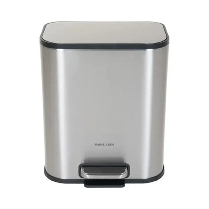 Basurero 5L con Pedal Mate Acabado Antihuella SIMPLECOOK
