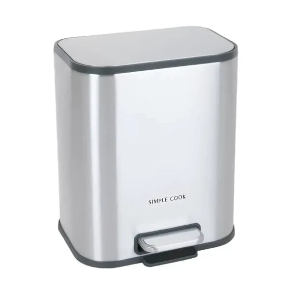 Basurero 5L con Pedal Mate Acabado Antihuella SIMPLECOOK