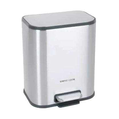 Basurero 5L con Pedal Mate Acabado Antihuella SIMPLECOOK