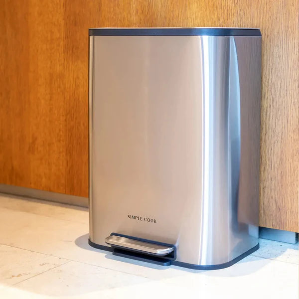 Basurero 50L con Pedal Mate Anti Huellas SIMPLECOOK
