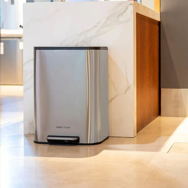 Basurero 50L con Pedal Mate Anti Huellas SIMPLECOOK