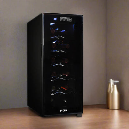 Parrilla Kamado Sakai 19" Negro + Cava de Vinos 12 Botellas Digital FDV