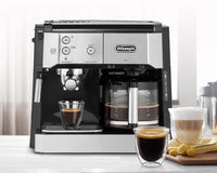 Cafetera 2 en 1 Espresso / Gota a Gota Combi Acero Inox BCO421.S DELONGHI